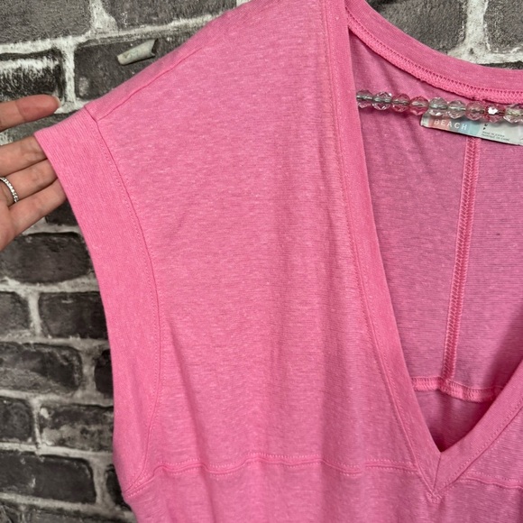 FP BEACH Free People Marlo Midi Dress Pockets Rose Bloom pink - Picture 4 of 13